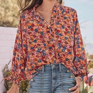 Floral Cotton Sundance Top